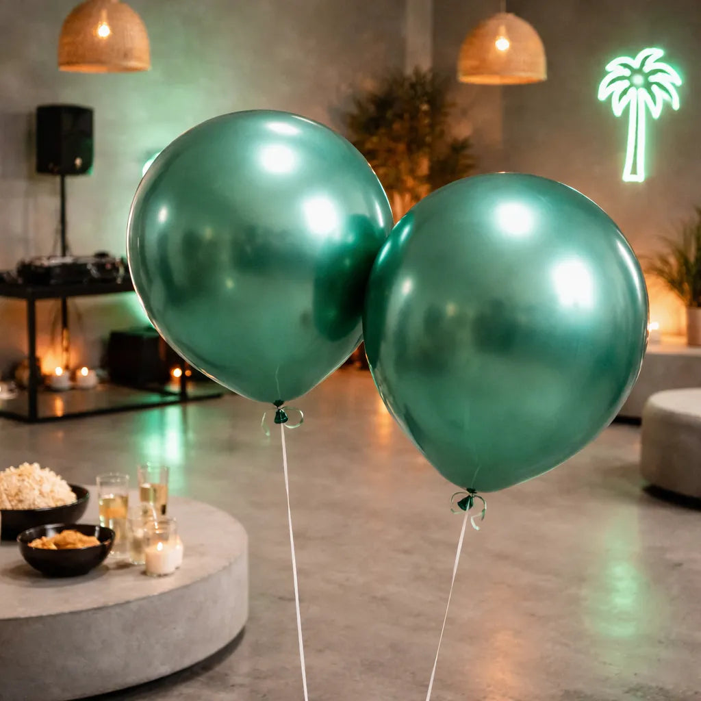 Ballon Vert XXL Métallisé Décoratif Unique