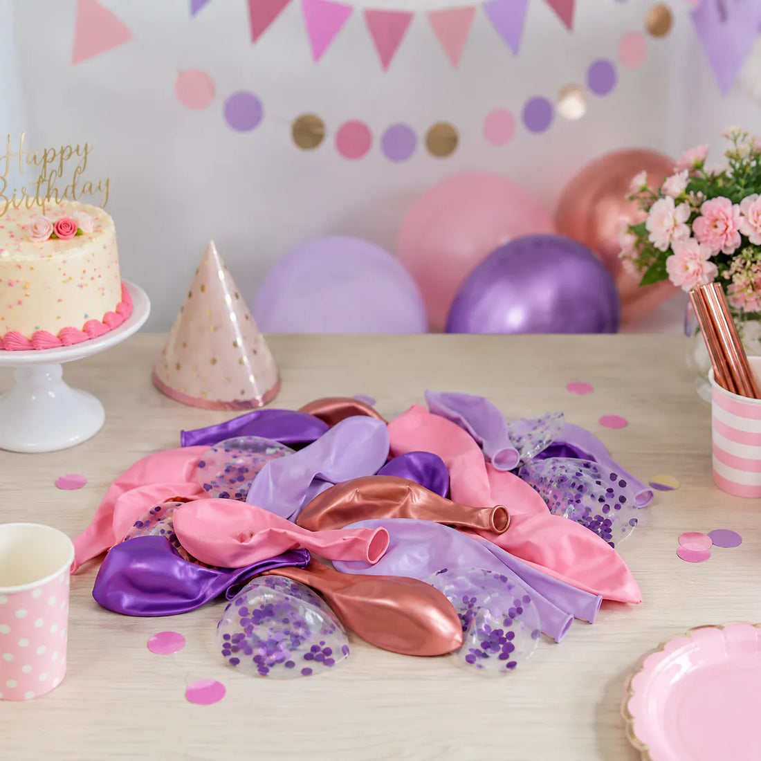 Ballons Anniversaire Latex Girly Beaux