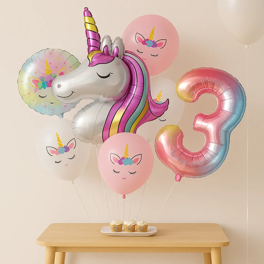 Ballons Anniversaire Licorne3