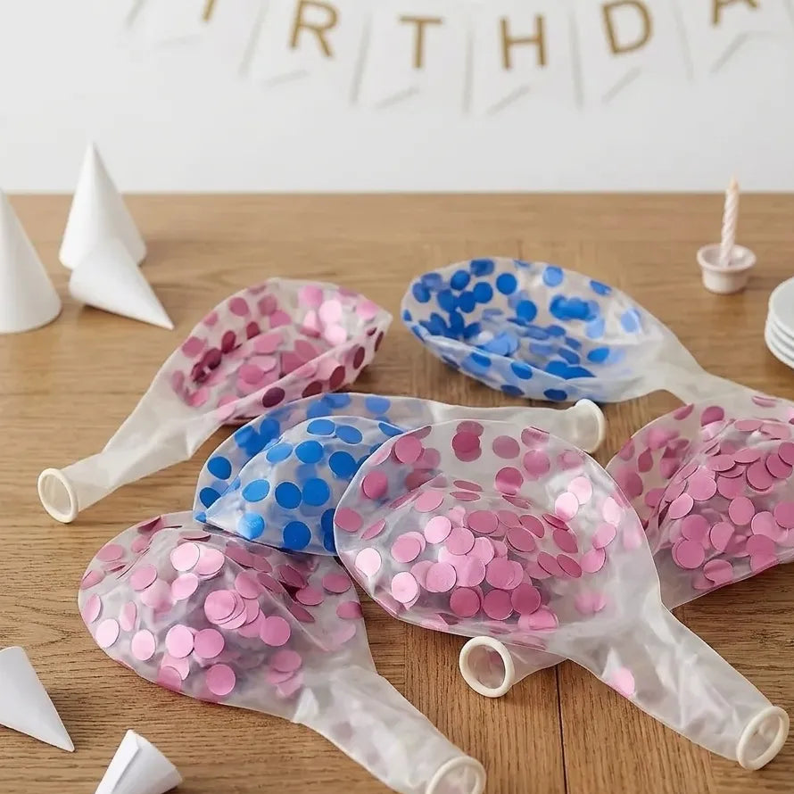 Ballons Anniversaire avec Confettis Festifs Pratiques
