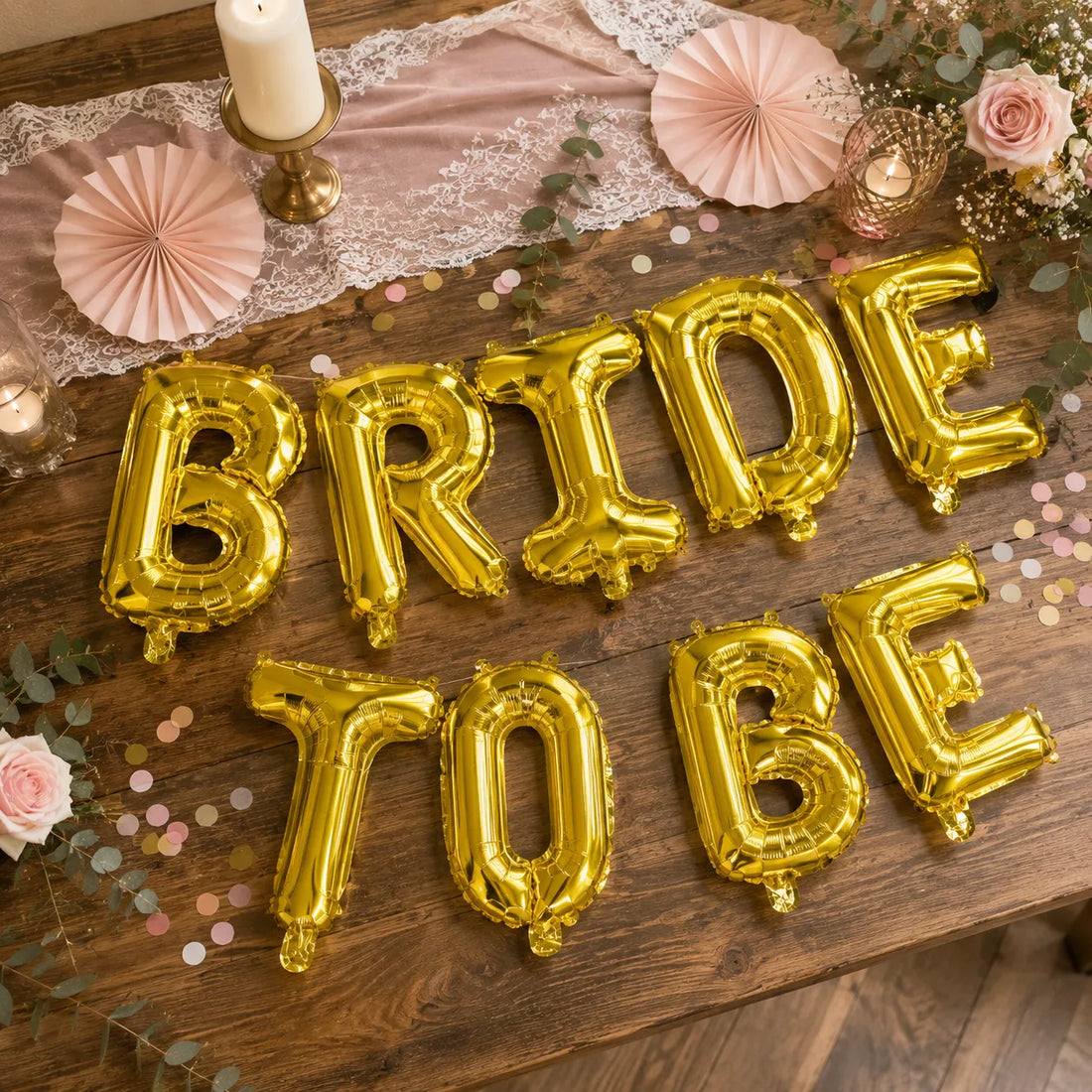 Ballons Bride to Be Doré Uniques