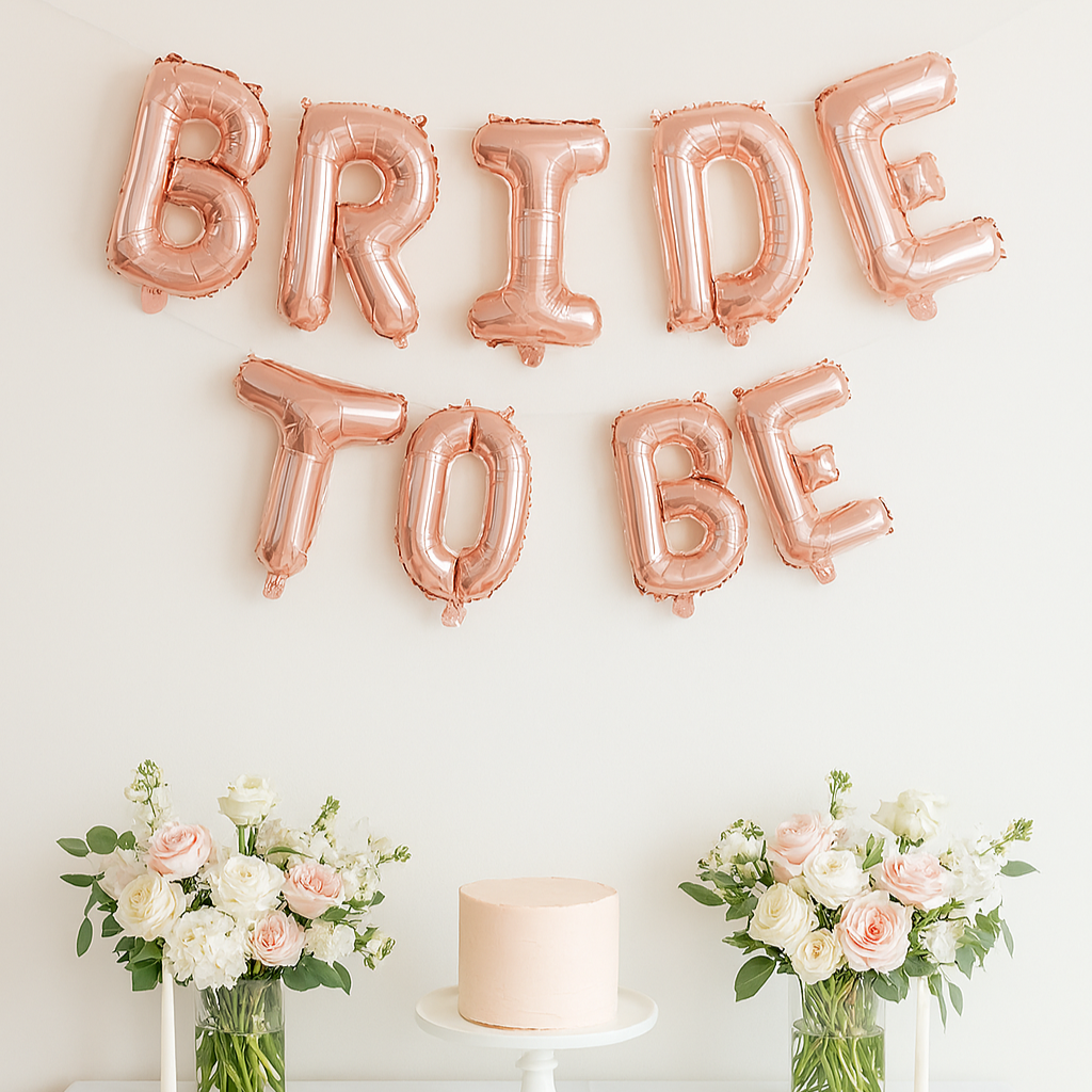 Ballons Bride to Be Rose Gold