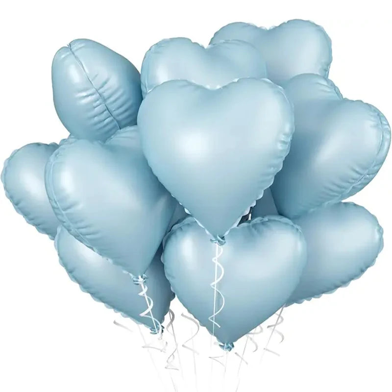 Ballons Cœurs Bleus Tendance