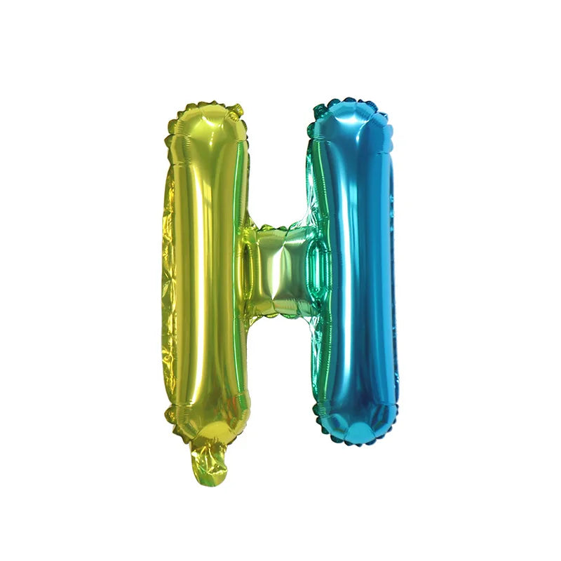 Ballons Lettre Dégradés Colorés Robuste