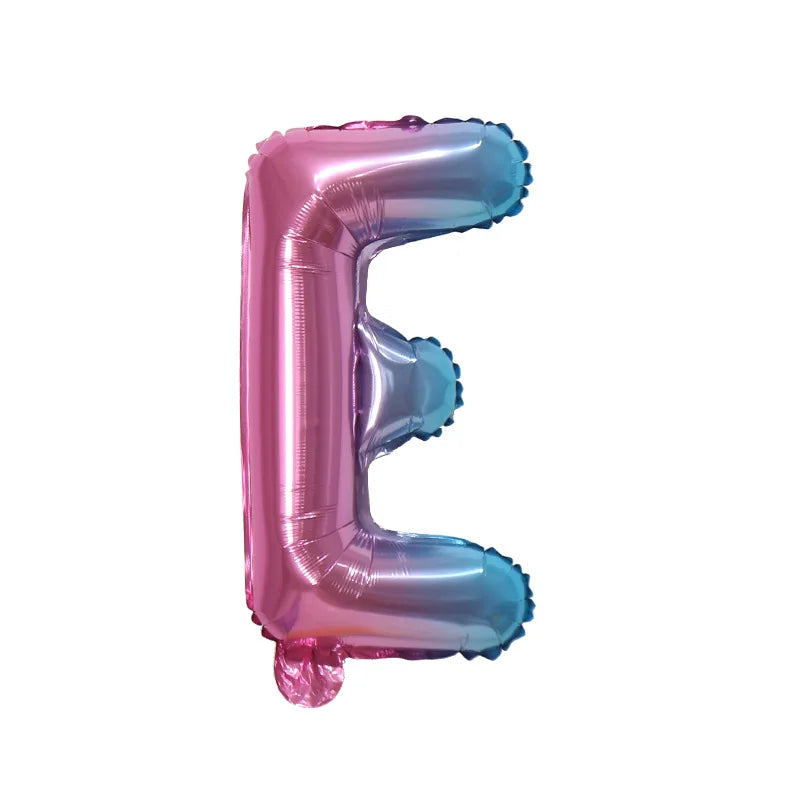Ballons Lettre Dégradés Colorés Tendance