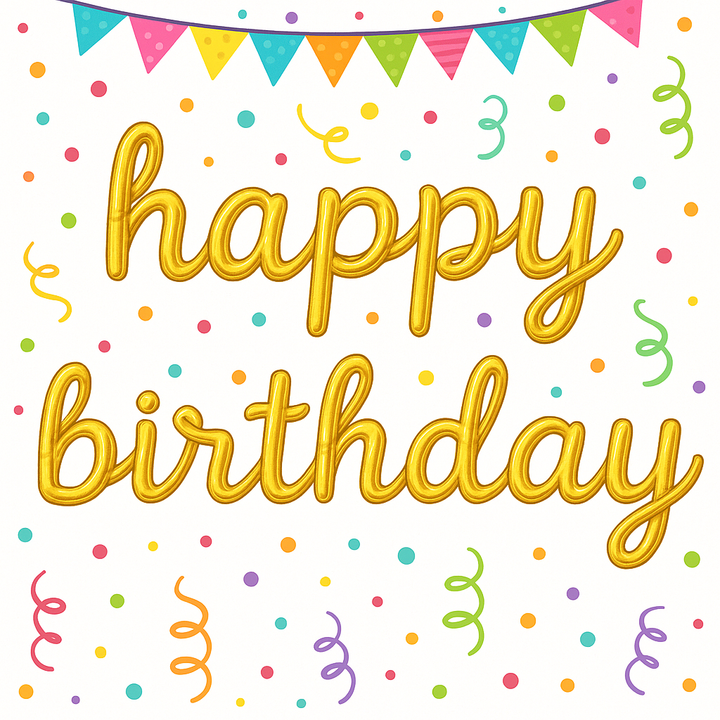 Ballons Lettre Minuscule Dorés