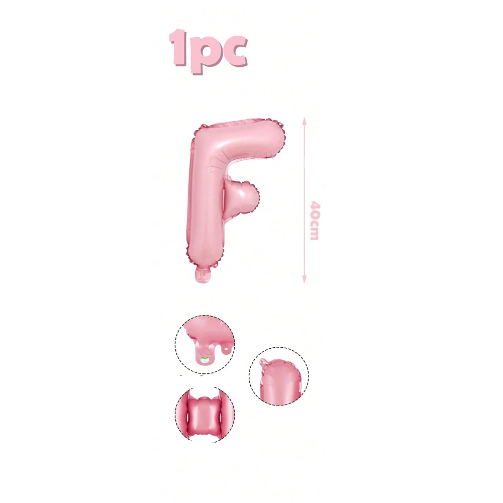 Ballons Lettre Roses Bonbon F
