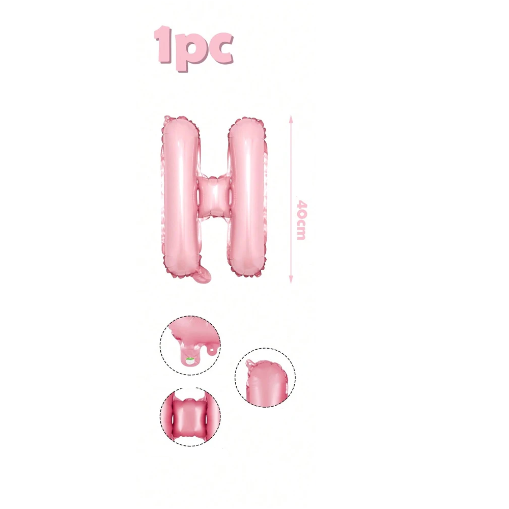  Ballons Lettre Roses Bonbon H