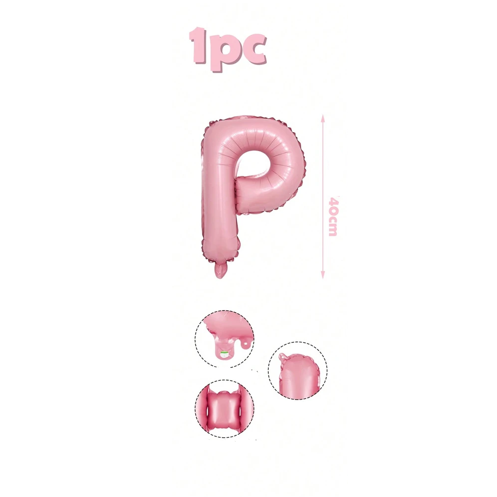 Ballons Lettre Roses Bonbon P