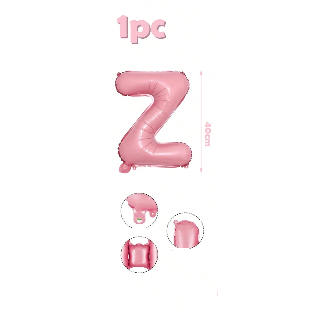  Ballons Lettre Roses Bonbon Z