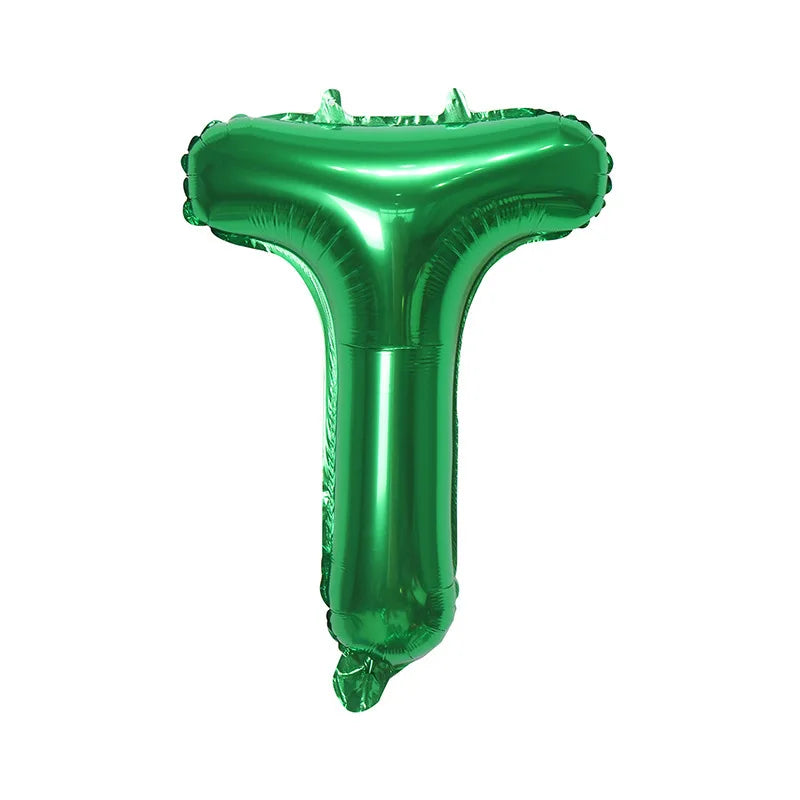 Ballons Lettre Verts T