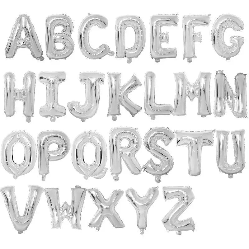 Ballons Lettres Argentés