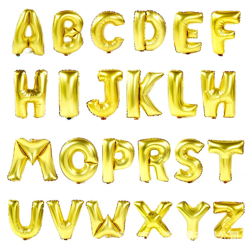 Ballons Lettres Dorés