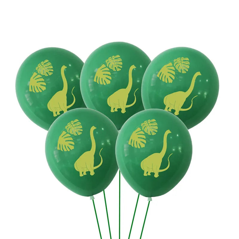 Ballons Verts Dinosaure