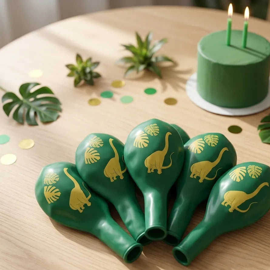 Ballons Verts Dinosaure Uniques