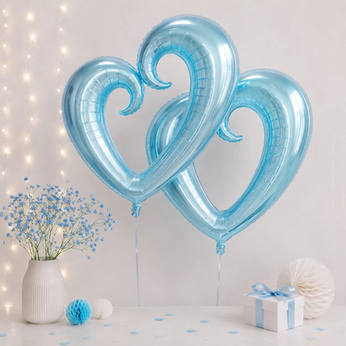 Ballons XXL Cœur Bleu Pratiques