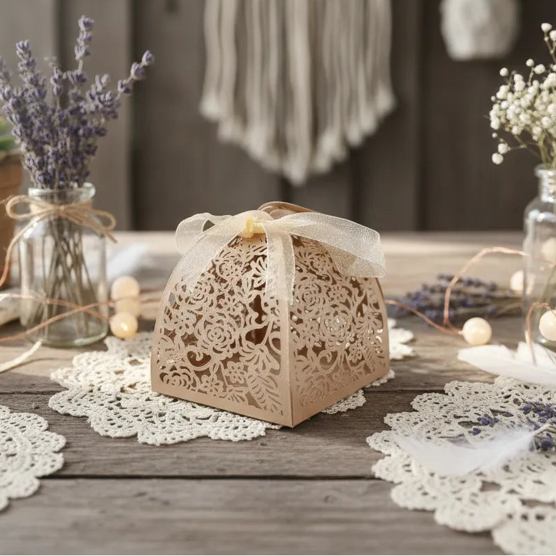 Boîte à Dragées Mariage Champagne