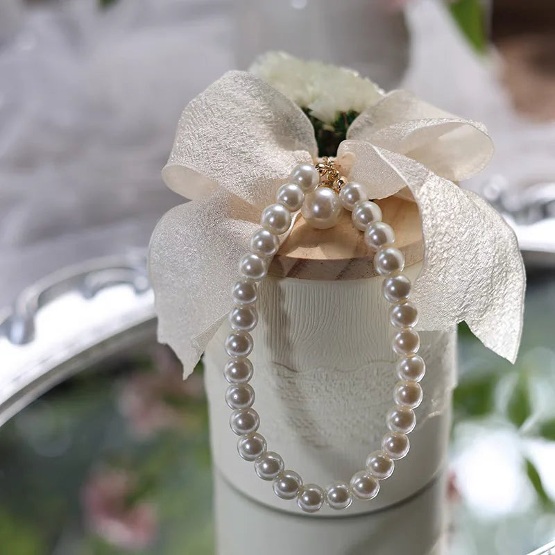 Boîte à Dragées Raffinée à Perles chic