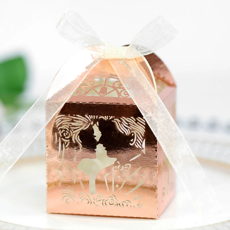 Boîte à Dragées Rose Gold Design