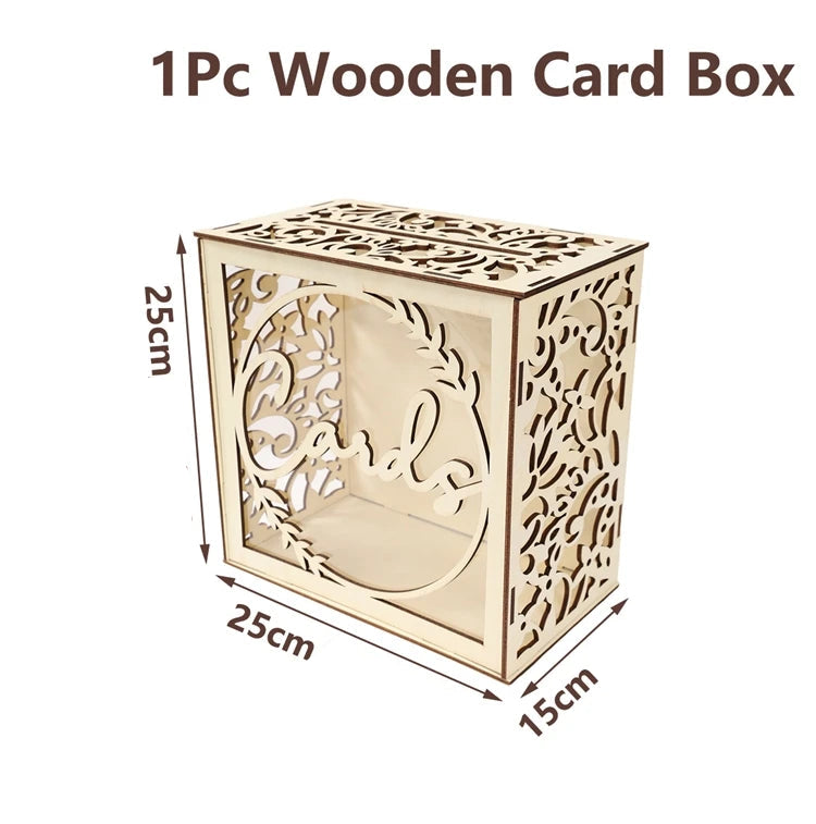 Boîte à Enveloppes en Bois Raffinée Stylée