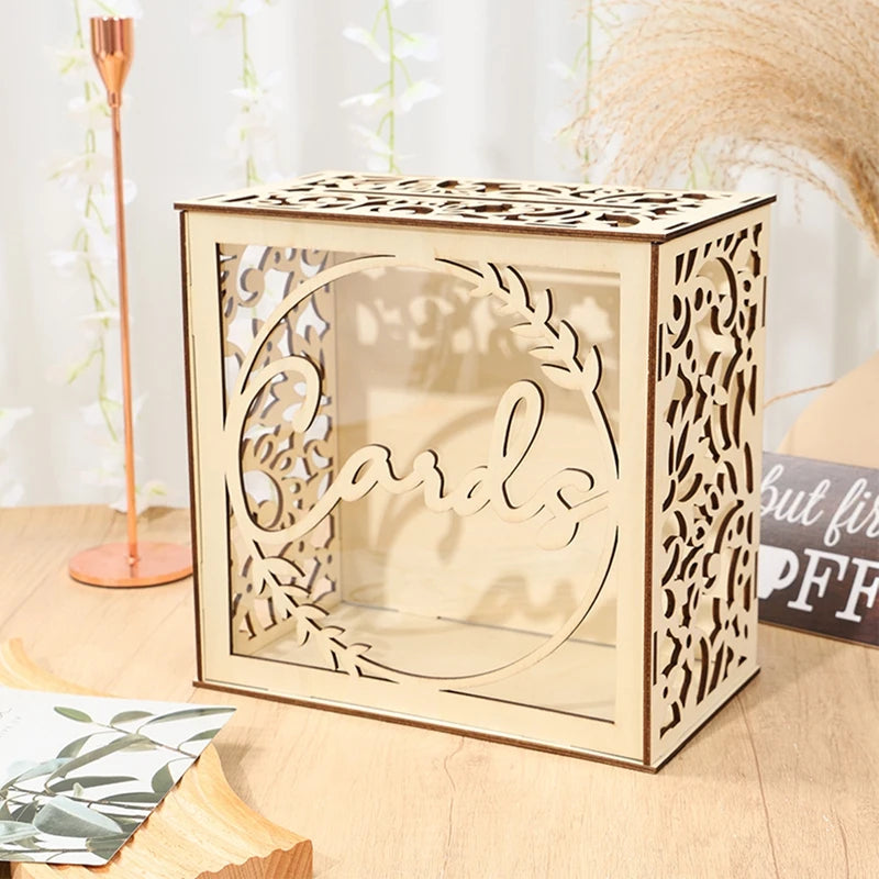 Boîte à Enveloppes en Bois Raffinée Unique