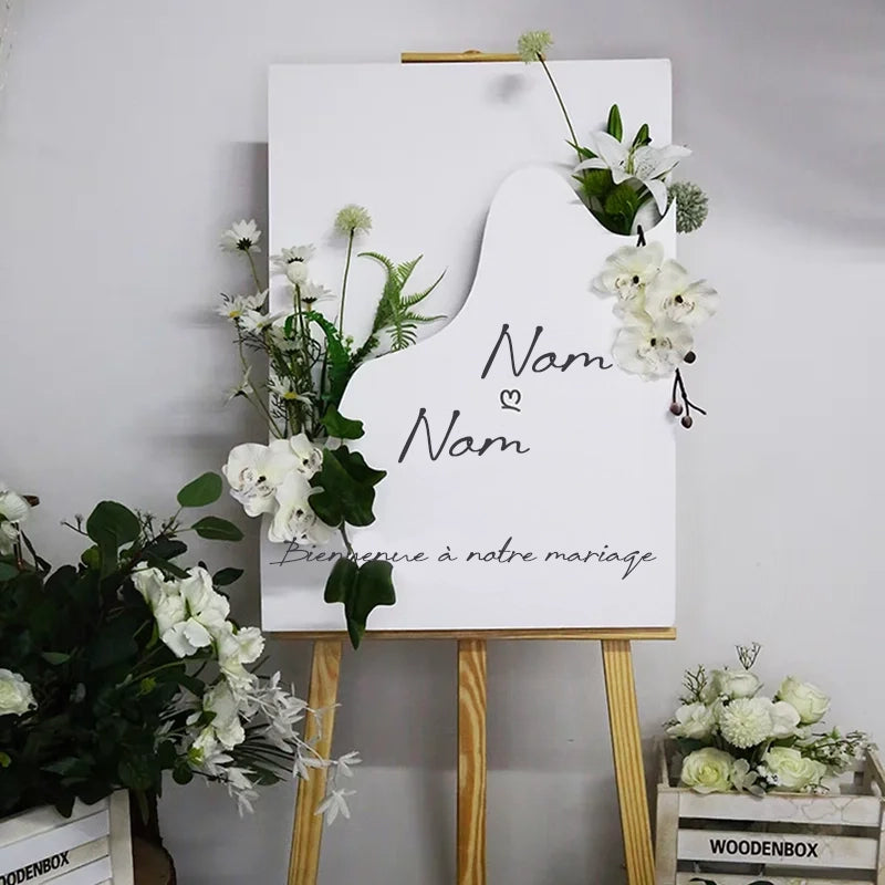 Boîte à Fleurs Bienvenue en Mousse Design