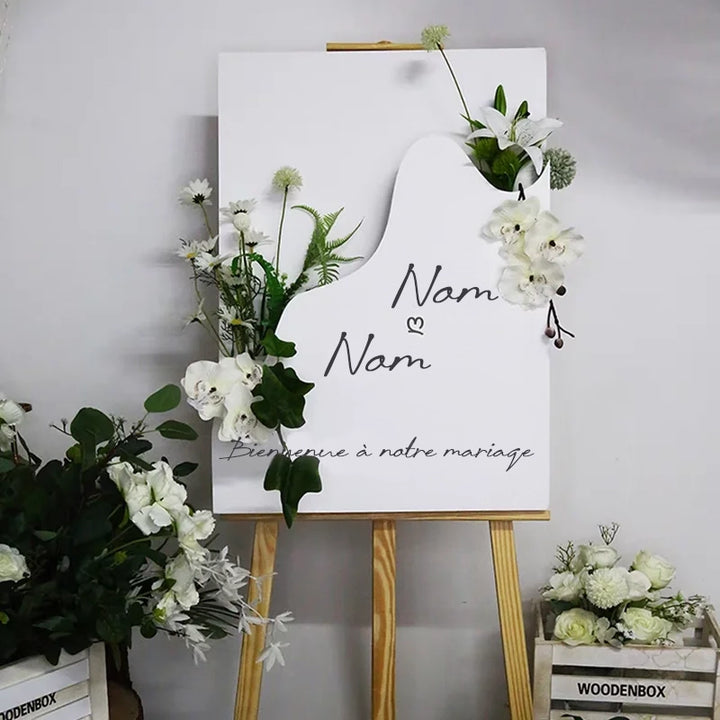 Boîte à Fleurs Bienvenue en Mousse Design