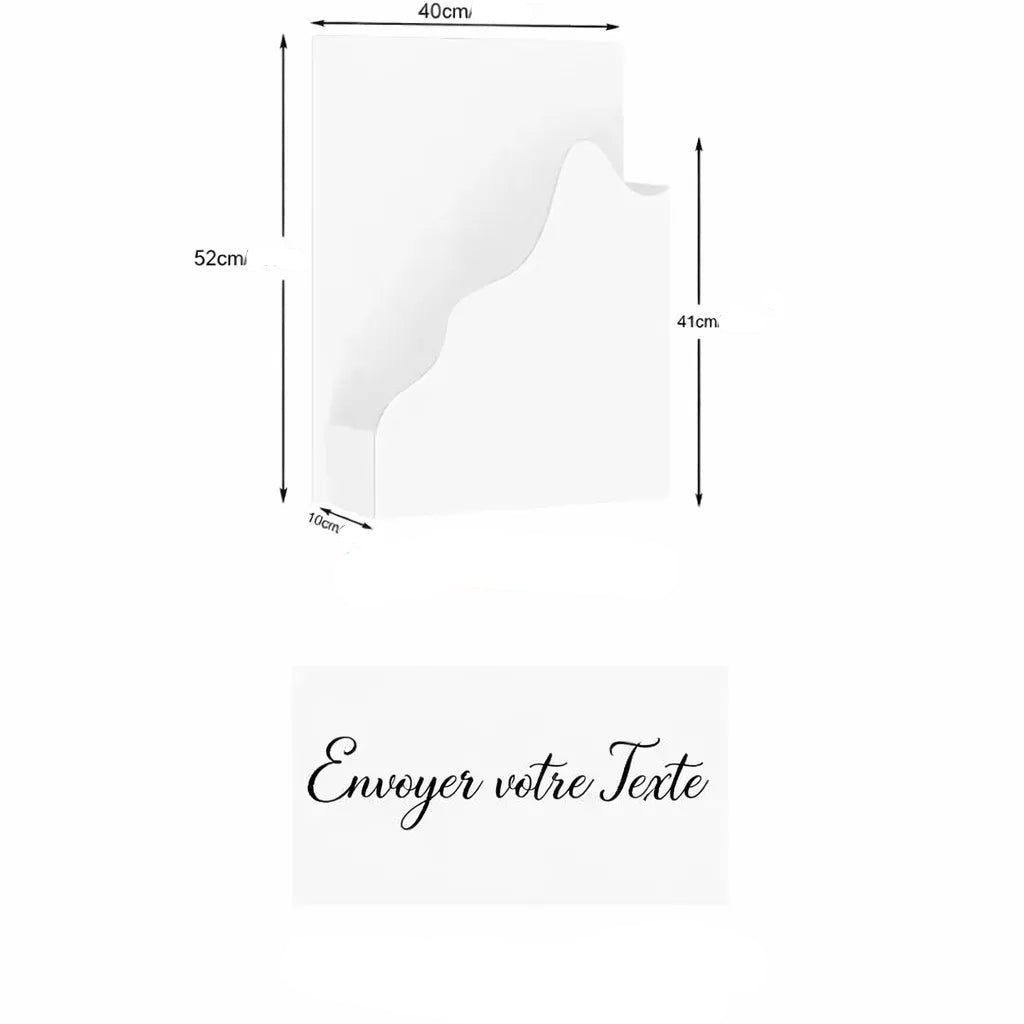 Boîte à Fleurs Bienvenue en Mousse Design Détails