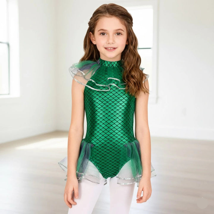 Bodysuit Sirène Enfant Vert