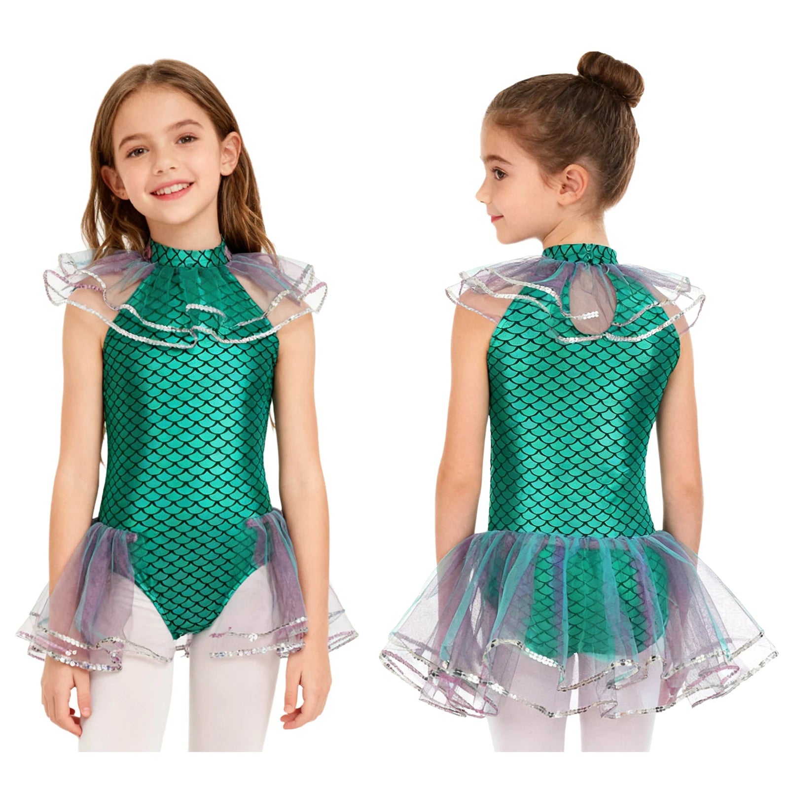 Bodysuit Sirène Enfant Vert de qualité