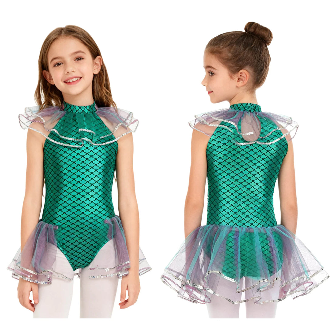 Bodysuit Sirène Enfant Vert de qualité