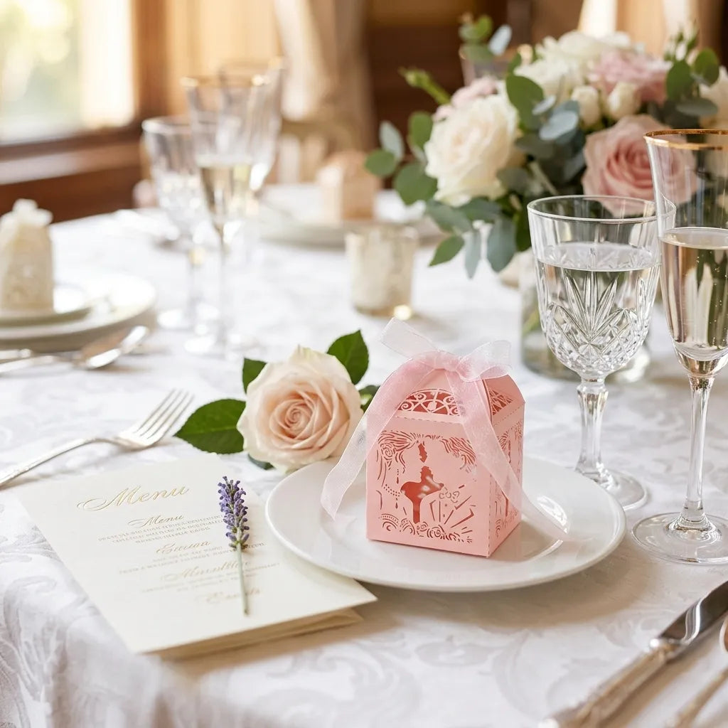 Boite à Dragées Elégante Mariage Minimaliste
