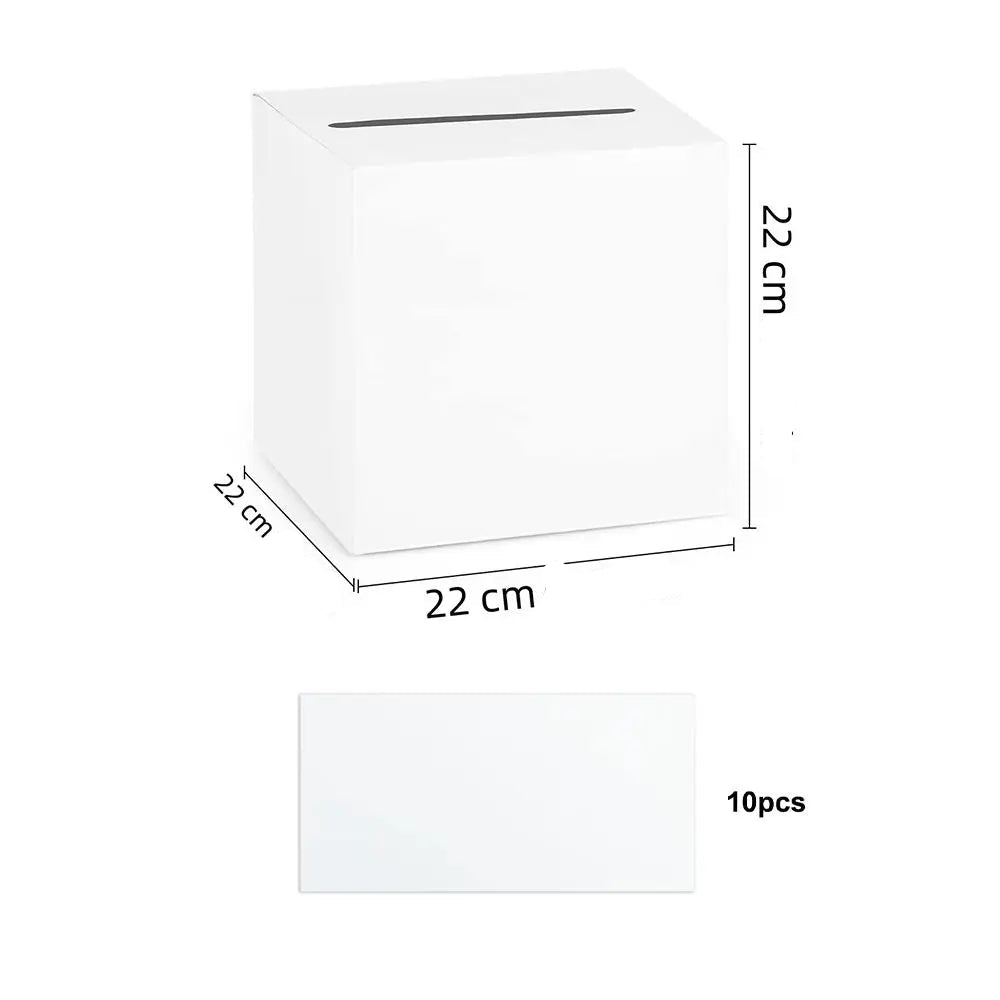 Boite à Enveloppes En Carton Blanc minimaliste