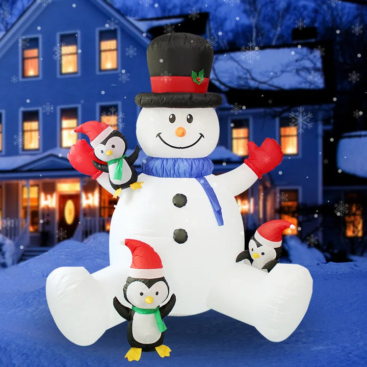 Bonhomme de Neige Gonflable pour Jardin