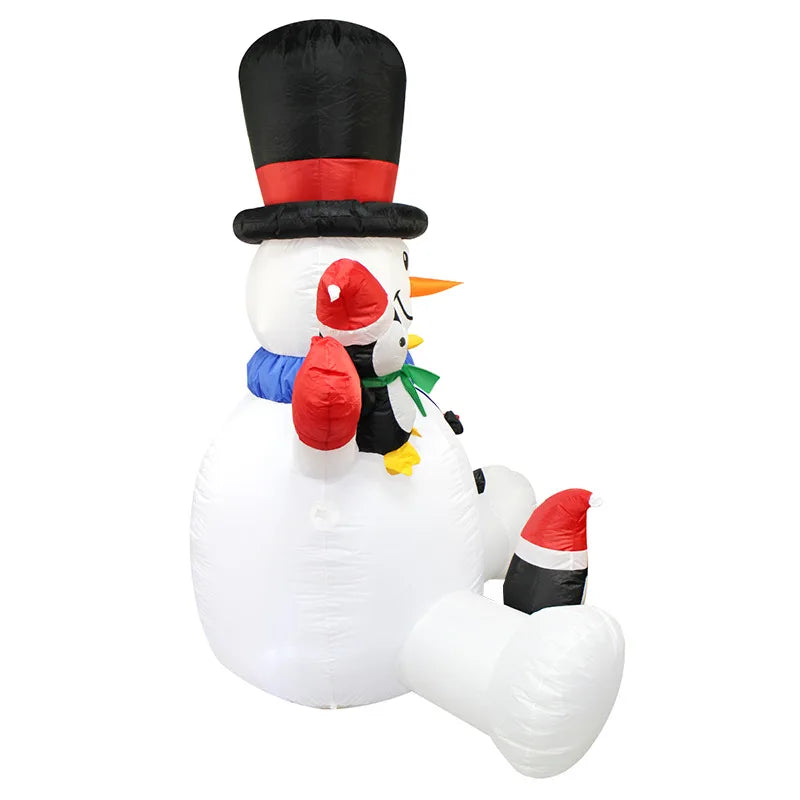 Bonhomme de Neige Gonflable pour Jardin légère 