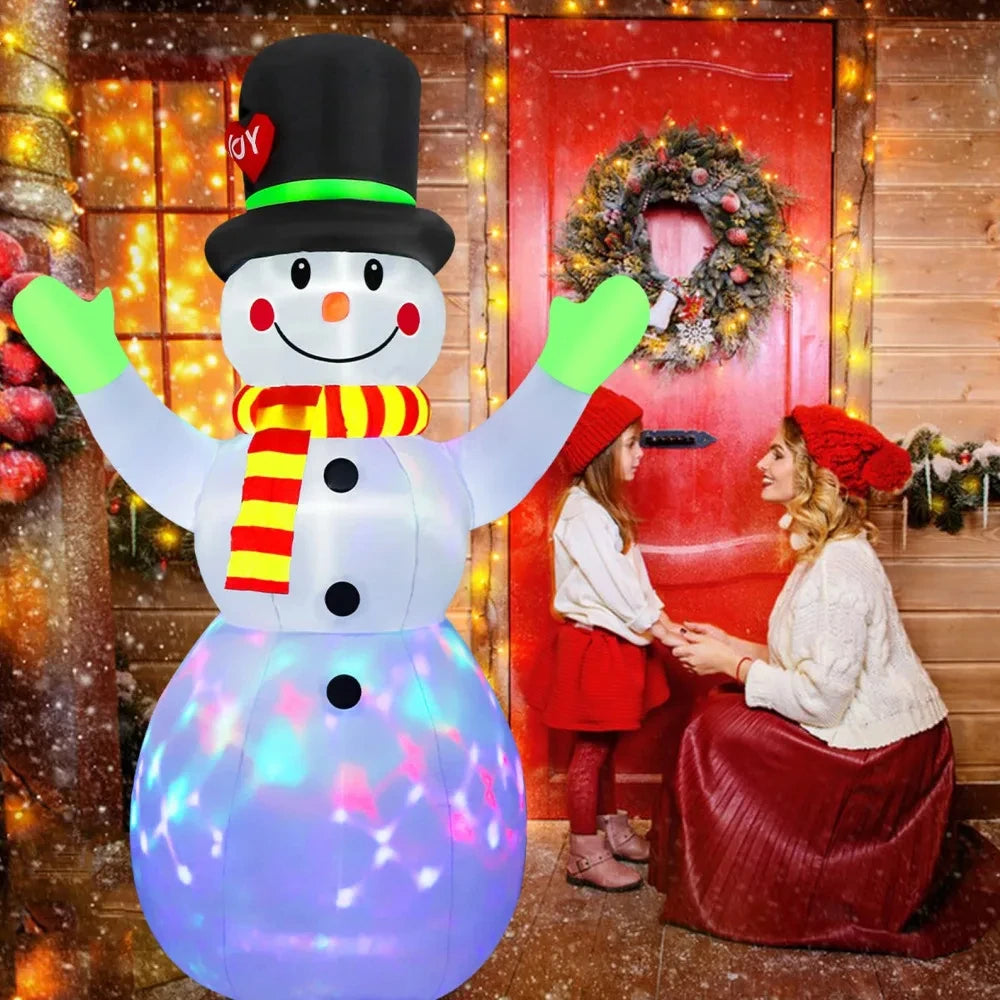 Bonhomme de Neige Joyeux Gonflable Extérieur