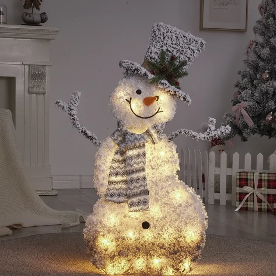 Bonhomme de Neige Lumineux Décoratif Noël