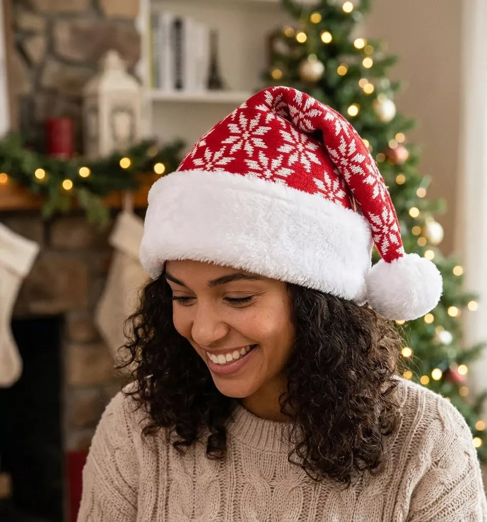 Bonnet de Noël Flocon de Neige Original