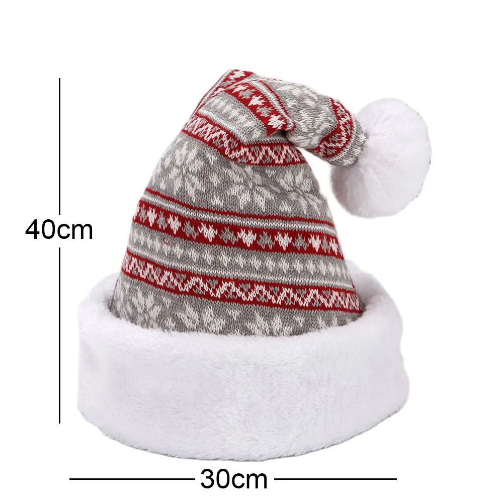 Bonnet de Noël Gris confortable