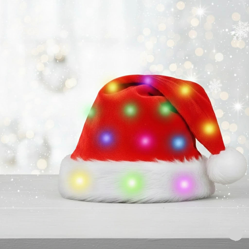 Bonnet de Noël à LED Multicolore