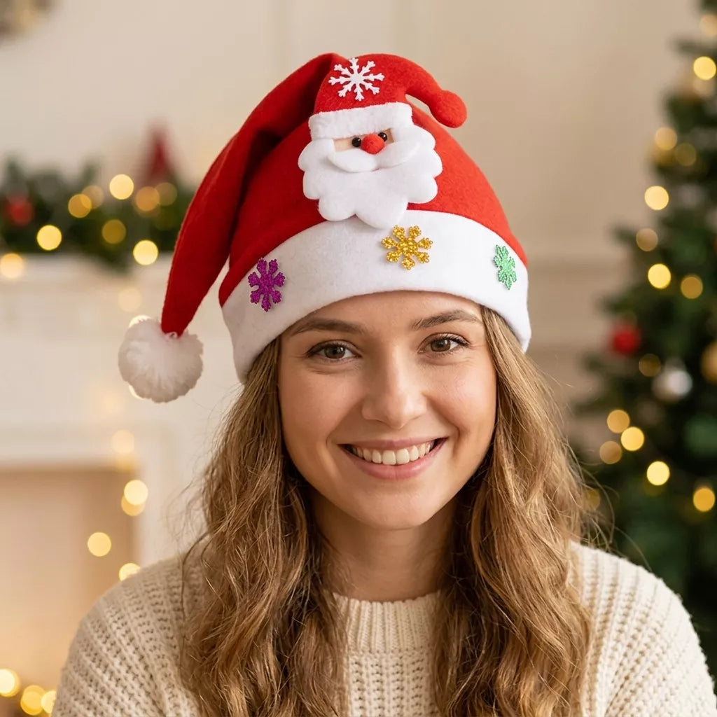 Bonnet de Noël Motif Père Noël Original