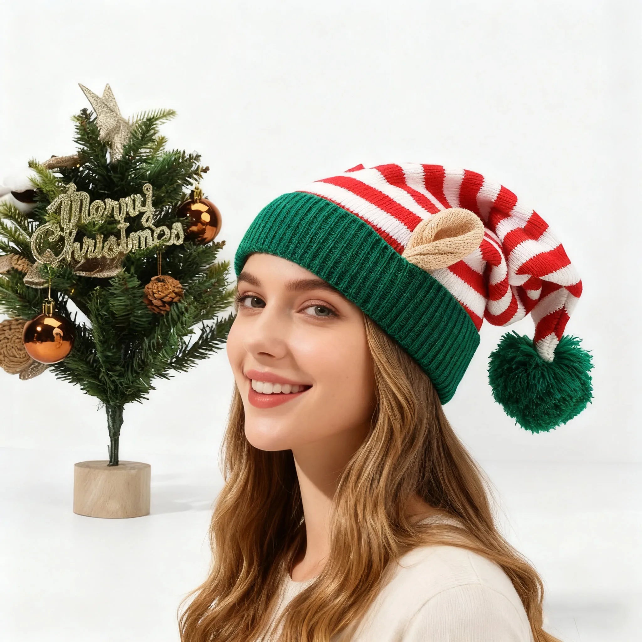 Bonnet de Noël Original à Oreilles chic