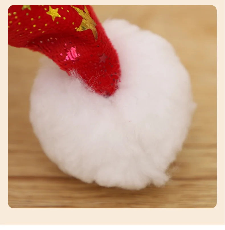 Bonnet de Noël Rouge Orné d’Etoiles Mignon