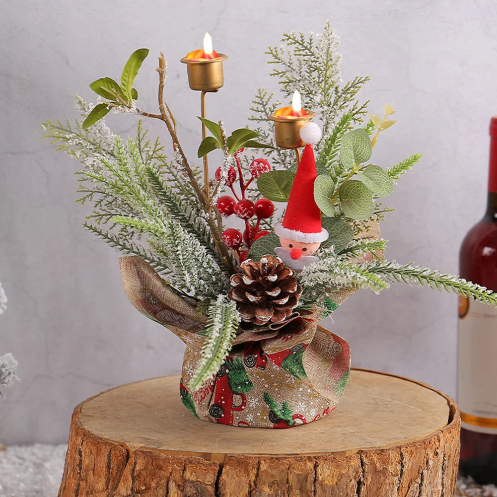 Bougeoir Créatif de Table Noël