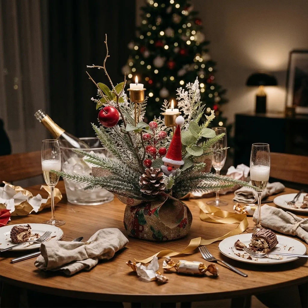Bougeoir Créatif de Table Noël Design