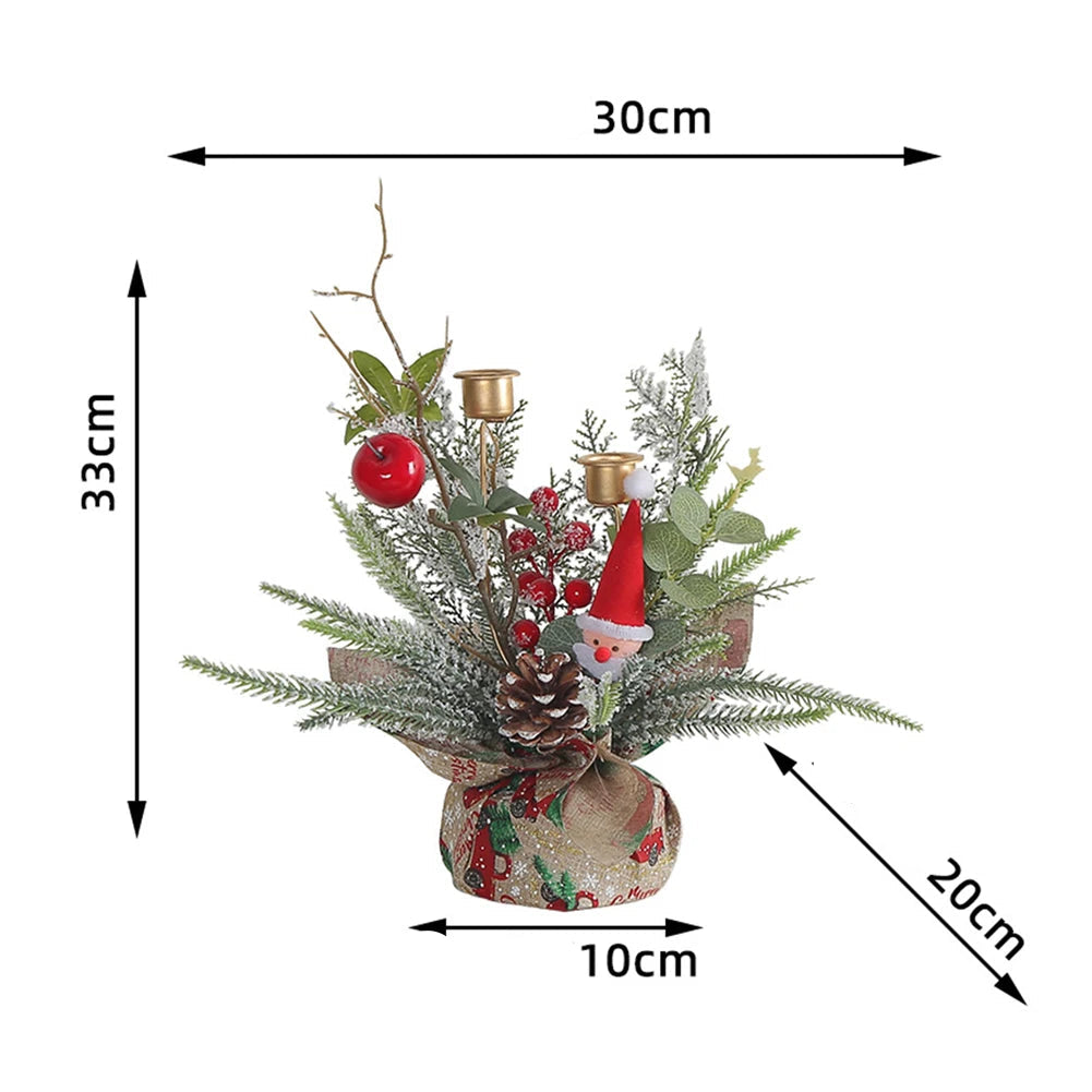 Bougeoir Créatif de Table Noël Unique