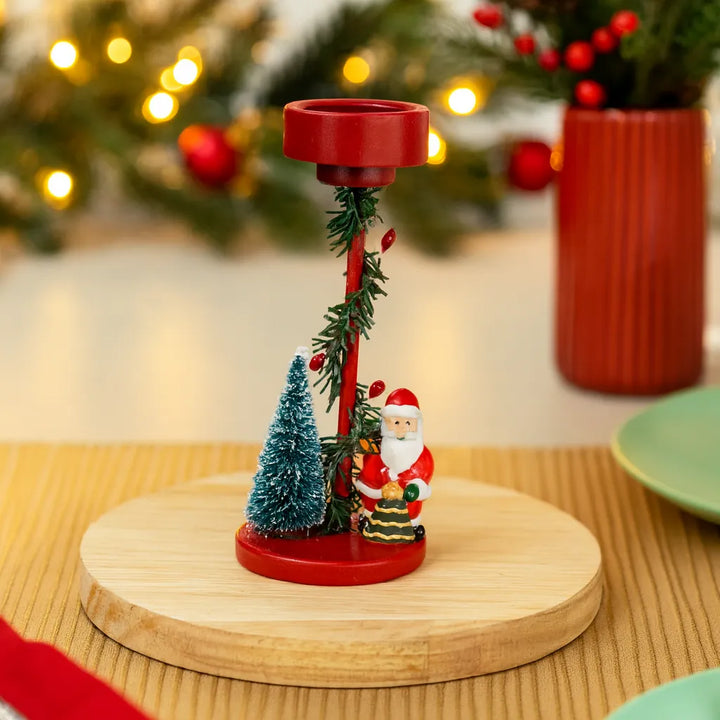 Bougeoir Déco Père Noël