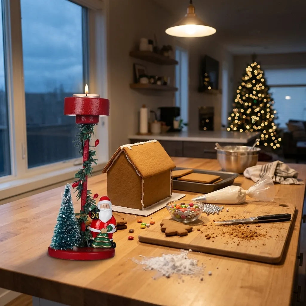 Bougeoir Déco Père Noël Design