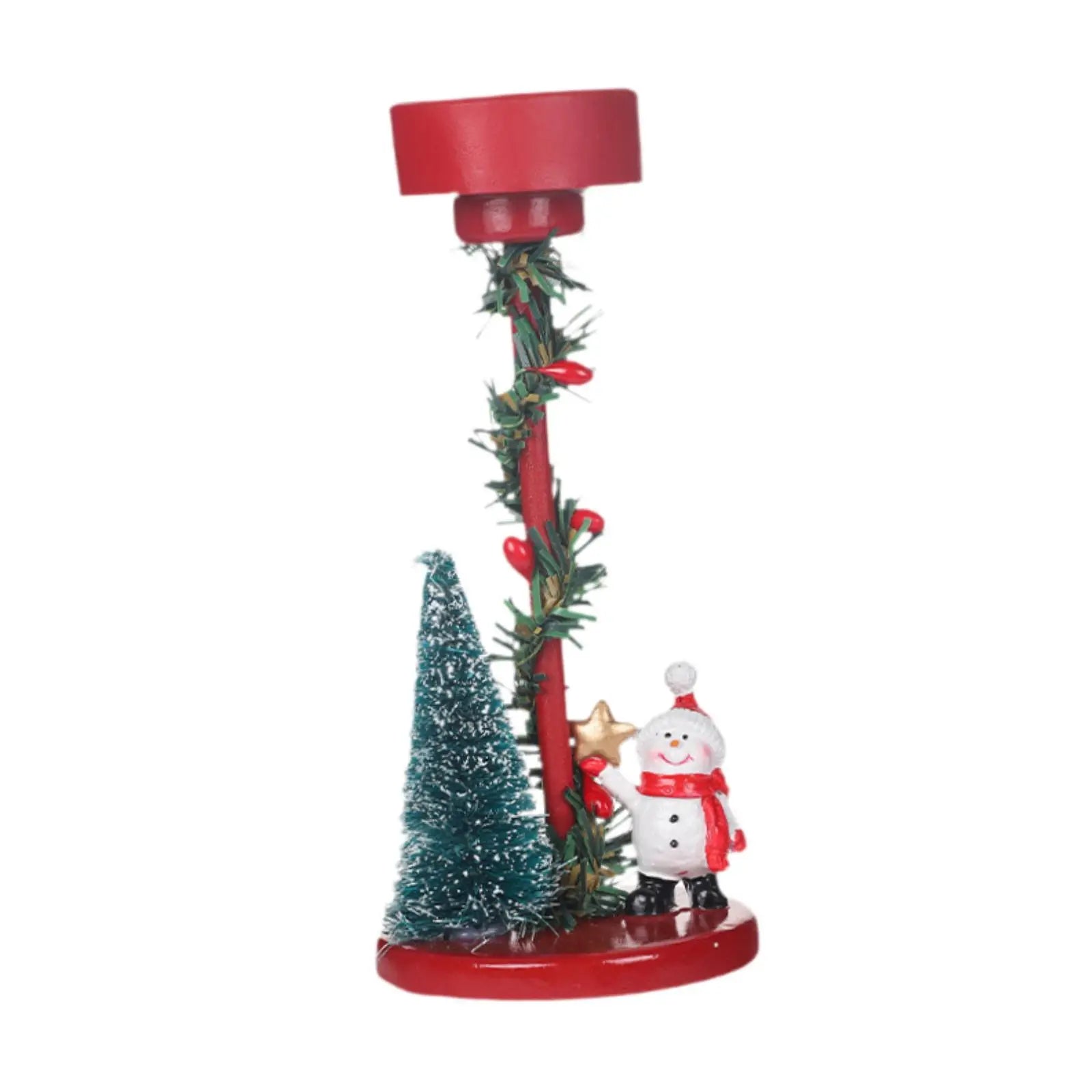 Bougeoir Décoratif Bonhomme de Neige Original