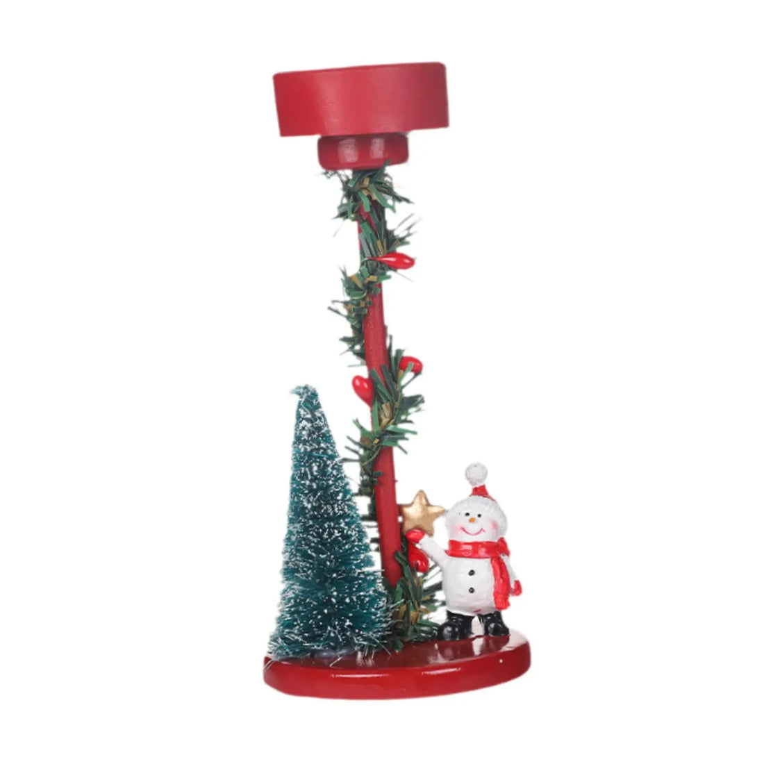 Bougeoir Décoratif Bonhomme de Neige Original